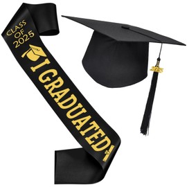 Angenster Bachelor Gift Graduation Hat Bachelor Hat 2025 Gifts for Graduates, Graduation Hat Adjustable for Men Women (2025, F)