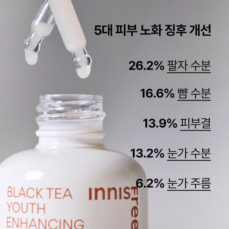 Innisfree Black Tea Youth Enhancing Ampoule 30ml, 1 piece /