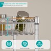 SINGAYE Shelf Storage Wire Shelving：Shelves Rack Standing Units with Wheels