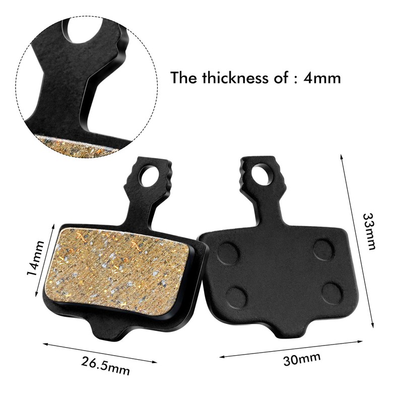 4 Pairs Bicycle Disc Brake Pads Compatible with Avid Elixir