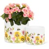 Abbott Collection Sunflowers & Bees Planter -, Small (4.5" D)