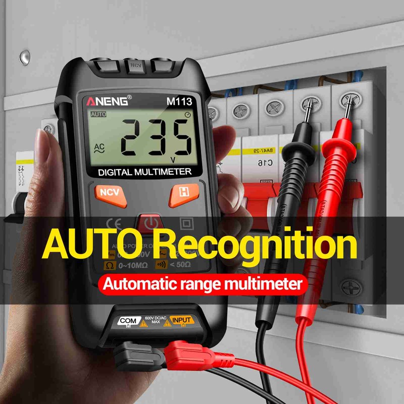 Mini Multimeter 1999 Count Intelligent Identification Digital Multimeter Portable Multifunction