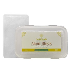 100% Pure Alum Block, Natural Deodorant & Aftershave Soothes Razor Burn, Shaving&Skin Irritation - Fitkari/Alum Stone Rich Astringent,Easy to Use,Non-Staining, Unscented, Alcohol-Free