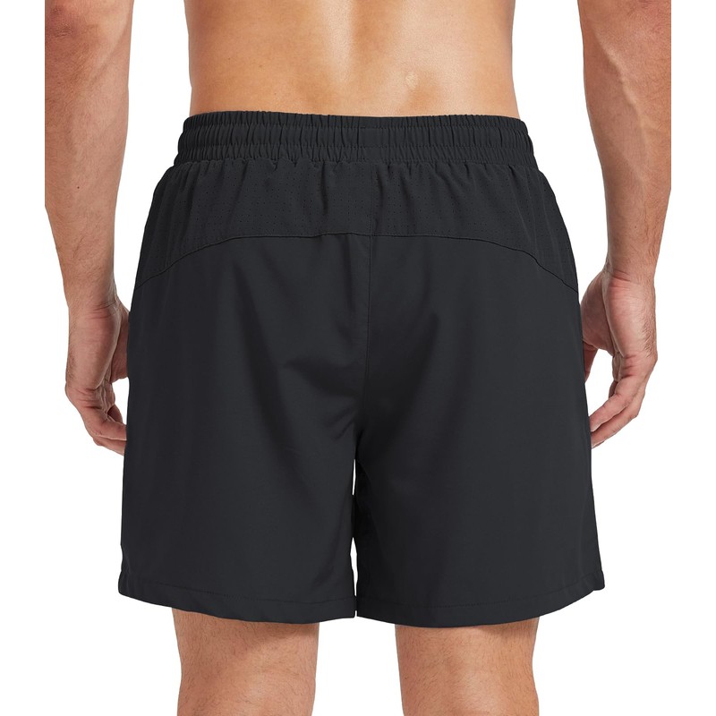 LECOONMX Shorts Deportivos Hombre 2 en 1 para Correr con