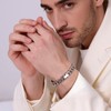 JSNOM Mens Bracelet Cuban Link: Cuban Chain Wrist Bracelets with