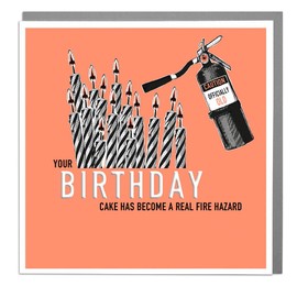 Lola Design - Birthday Cards for Men - Blank Cards and Envelopes - Happy Birthday Card