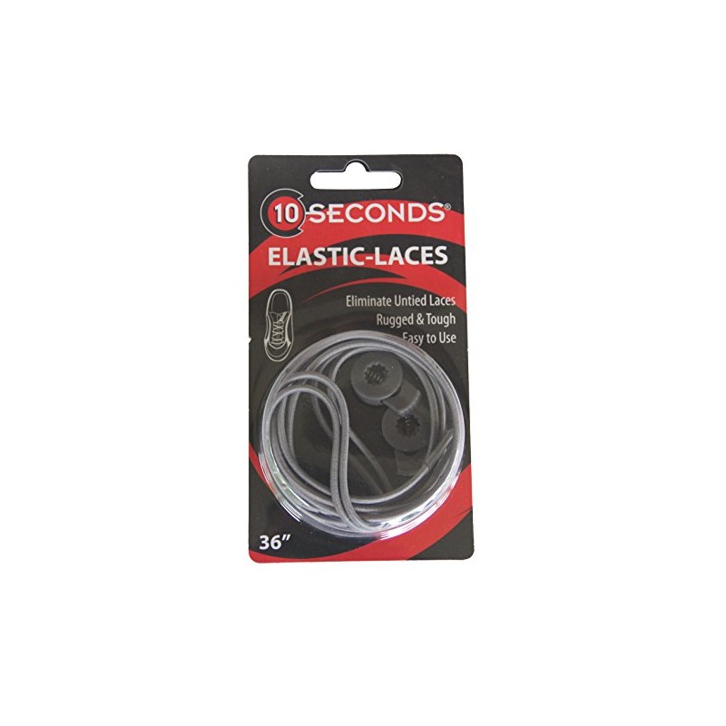 10 Seconds – Elastic Laces, Grey