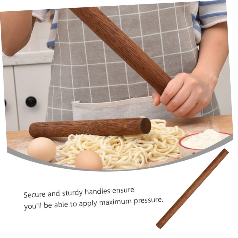 Ipetboom Head Wooden Rolling Pin Non Stick Dough Roller for