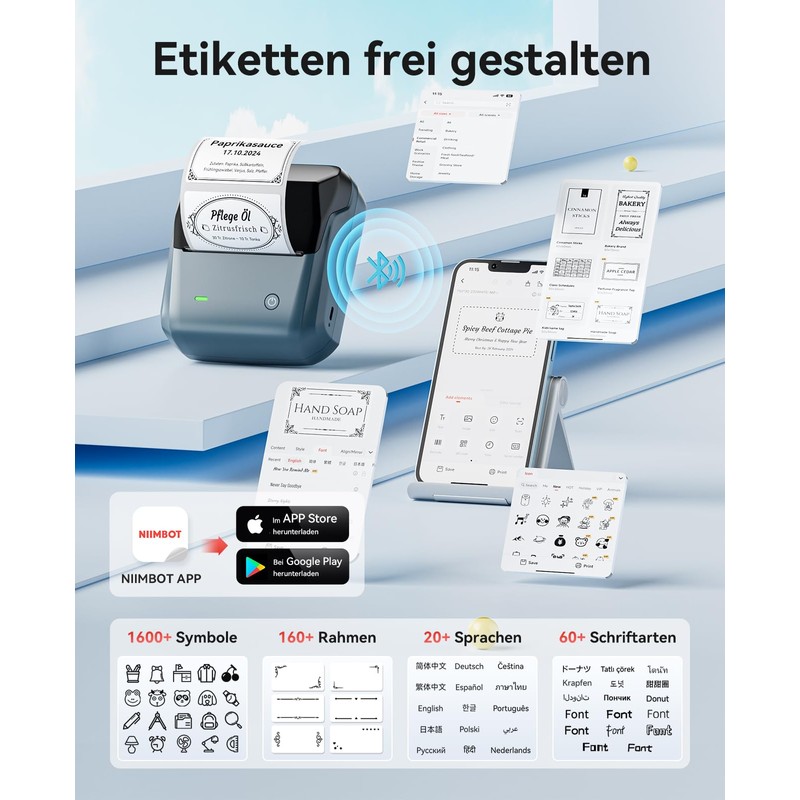 NIIMBOT B31 Label Printer Labelling Device Label Printer