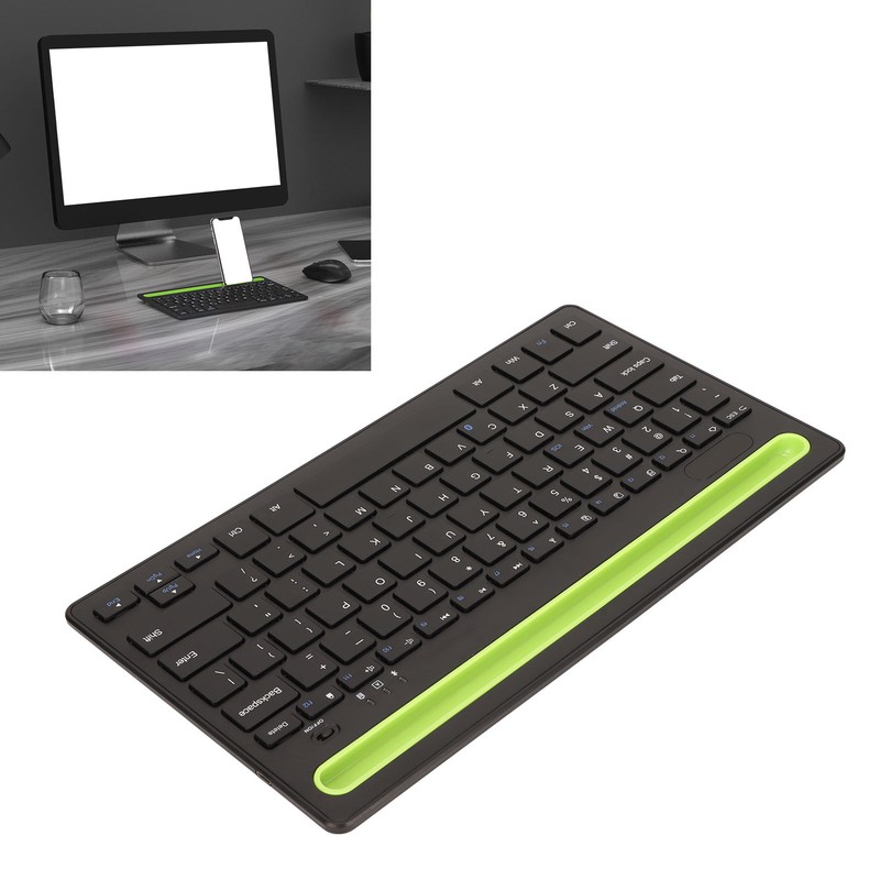 Card Slot Wireless Keyboard 78 Keys Dual Channel Sensitive Light