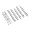 5pcs Snap Rivet Setter Die Punch Snap Kit Large Installation