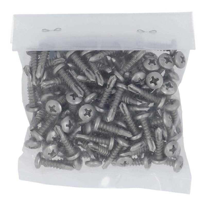 Osato Stainless Steel Piercing Screws, Pot Head, 0.2 inch (4