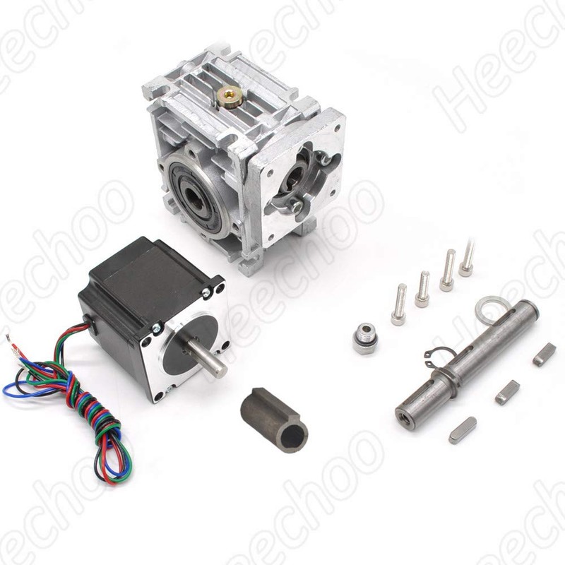 Worm Gear Nema23 Stepper Motor 3.5A L2.1inch Gearbox Ratio 30:1