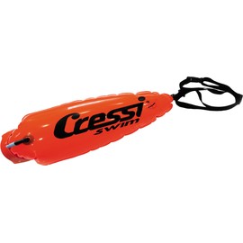 CRESSI Boa Floating Buoy Small - Small Inflatable Buoy for Swimmer/Snorkeler/Sub Signaling, Orange, Size S, Unisex