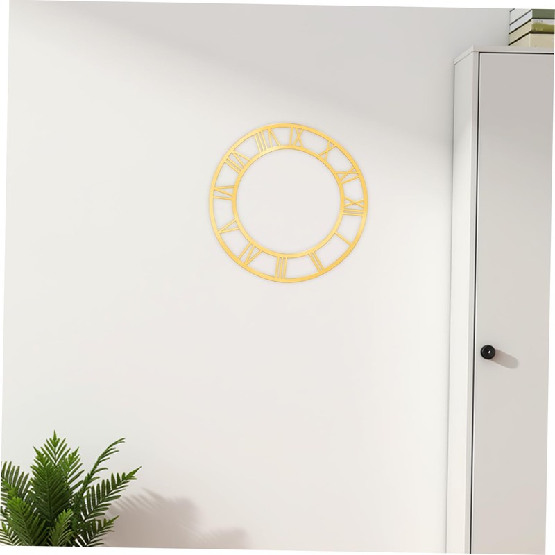 ORFOFE Roman Numerals Design for Living Room Hotel Entryway Decoration