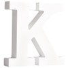 Rayher 62662000 MDF Letter K, White, 11 cm, Thickness 2