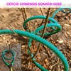 Cercis Chinensis 3/8inchx 100ft Soaker Hose Kit,Green Rubber Hose Water