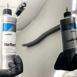 CARPRO Reflect - Esmalte de acabado brillante – Acabado reflectante y brillante sin rellenos duraderos, siliconas, ceras, polímeros o teflón – Seguro para Body Shop, sin polvo. Acción giratoria y dual: 500 ml