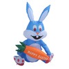 1.2 m Easter Inflatables Rabbit Cartoon Cute Fun Innovative Blow
