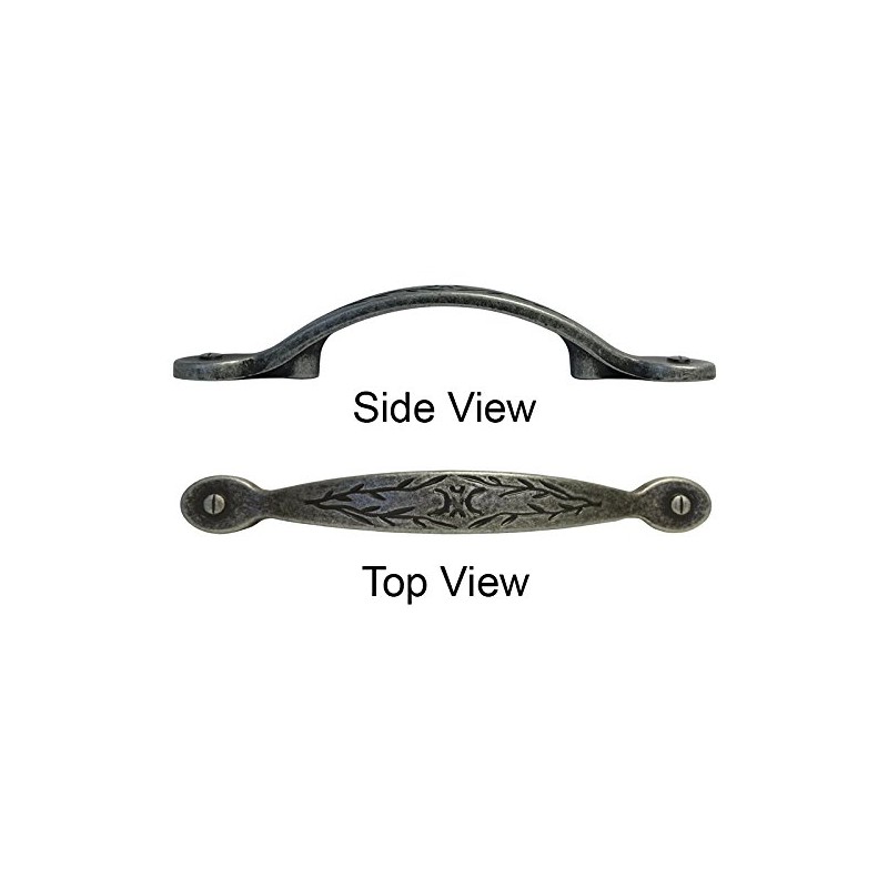 5 Pack Antique Pewter 3" Inch (76mm) Hole Centers Kitchen