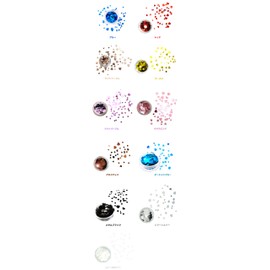 Nail Hologram MIX Heart Holo Glitter (Red)