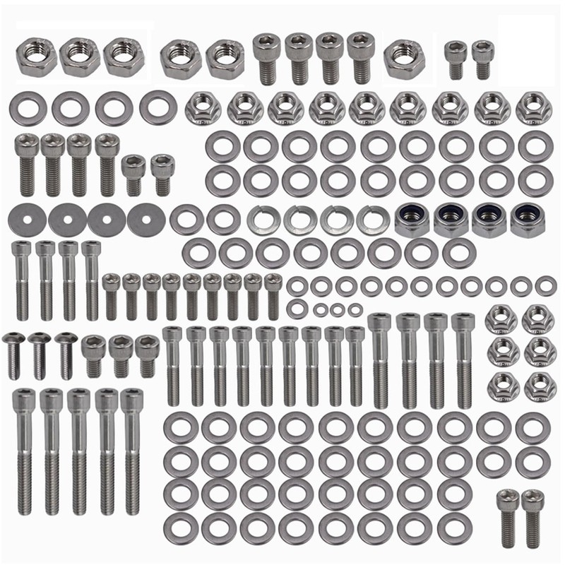 labwork 667 Pcs Polished Stainless Steel Bolt Screw Kit Set
