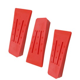 YFFSFDC Forestry Cutting Wedge Wedge for Cutting Wood Wood Cutting Wedge Chainsaw Accessory Set of 3 (Red)