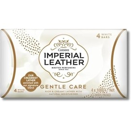8 x Gentle Care Soap Bars, Rich & Creamy Moisturizing Lather, Soft & Nourishing for All Skin Types, Pack of 4 x 100g, White