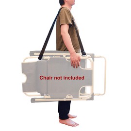 (2 Pack) WINGKIND Adjustable Beach Chair Carry Strap, Folding Chair Shoulder Strap for Beaches, Camping, Backpacking, Picnics and Other Items