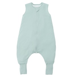 ZIGJOY Rayon Made from Bamboo Sleep Sack with Legs 1.0 Tog Toddler Sleep Sack with Feet 6-12 Months Baby Sleeping Bag Walker Green
