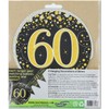 OakTree Sparkling Fizz Hanging Swirls 60th Black/Gold 6pcs
