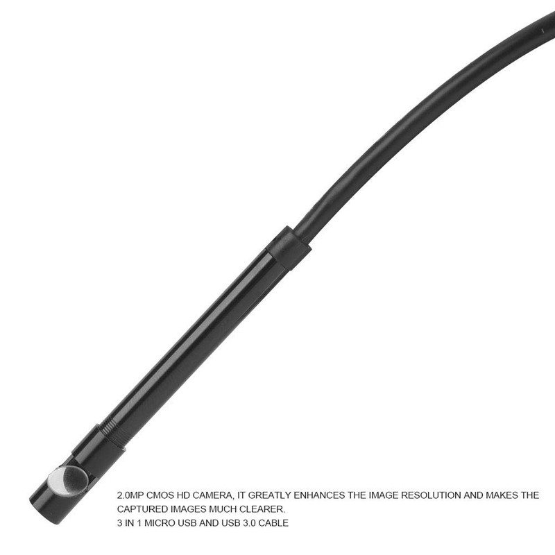 USB Endoscope 5.5 mm Endoscope Inspection Snake Camera Waterproof 3