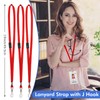 Windyun 500 Pcs Breakaway Lanyards for ID Badges Bulk Lanyards