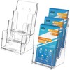 KTRIO Acrylic Brochure Holder 4 x 9 inches 2 Pack,
