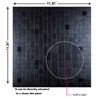 XUANINY 10-Piece Self-Adhesive Metal Backsplash, Peel and Stick Tile for