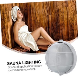 MERRYHAPY 1pc Sauna Lighting Anti-high Temperature Light LED Bulkhead Light LED Wall Lamp Steam Room Equipment Explosion Proof Light Lamp for Sauna Room Accessories Glass White