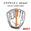 Zett Soft Baseball Glove (Glove) Lightex All-Around Right Throw, Black