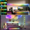 MIWISE RGB Smart IC COB LED Strip Light,32.8ft Color Chasing