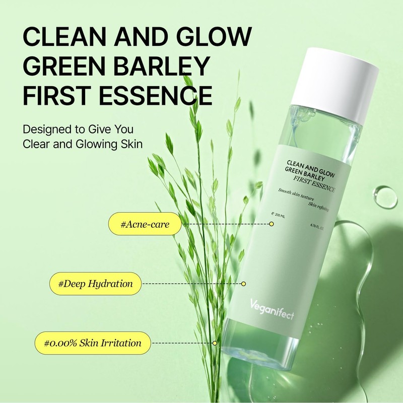 Veganifect [Veganifect]Clean and Glow Green Barley First Essence 200ml