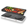 AEWHALE Countertop Double Burners with Removable Griddle Pan Non-stick,1800W Electric
