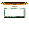 KDQEP Coniferous Forest Mountain License Plate Frame,Watercolor License Plate Frame,Rust-Proof