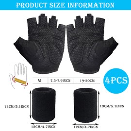 4 Pack Gym Gloves, Lifting Gloves, Weight Lifting Gloves Men, Weight Lifting Gloves Women for Great for Weight lifting/Bodybuilding/Cycling Fitness Gloves Weight Lifting Gloves