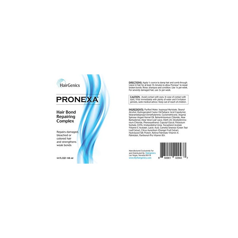 Hairgenics Pronexa Hair Bonder Bond Repairing Complex for Damaged and