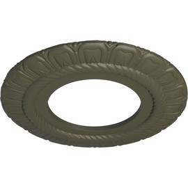 9"OD x 4 1/2"ID x 1/2"P Claremont Ceiling Medallion (Fits Canopies up to 5 5/8"), Hand-Painted Witch Hazel