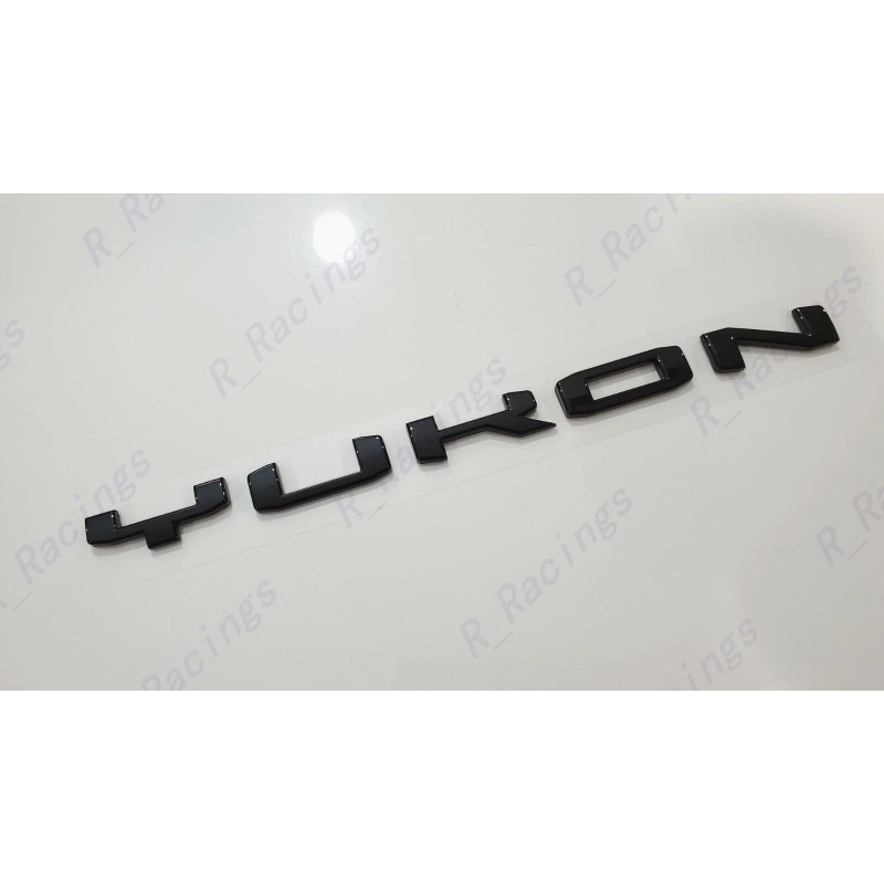 GMC 1PC Gloss Black Rear Tailgate Yukon Letter Emblem 2021-2023
