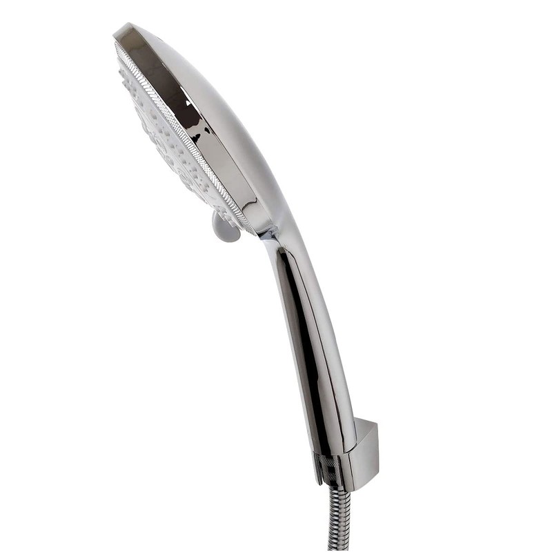 ECOSPA Large Shower Head Universal Bath Shower Handheld Handset Chrome