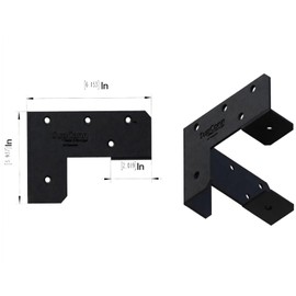 SupConn Upgraded 2x4 Galvanized Workbench Corner Brackets Kit,8pcs