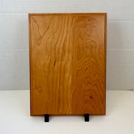 Genuine Cherry Wood Plaque Base – Premium 100% Real Cherry, Double Beveled, ¾" Thick – Laser Engraves Dark – Ideal for Awards, Trophies, Crafts, and Custom Projects – Multiple Sizes (5x7 inch)