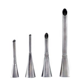 4 Piece Stainless Steel Shoe Cream Piping Tips Confectionery Supplies (Set of 4)