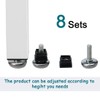 sourcing map Adjustable Leveling Feet 20 x 20mm Inserts Furniture